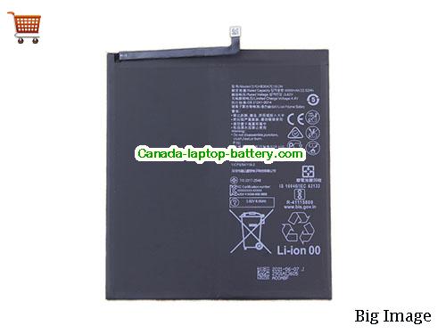 Genuine HUAWEI MediaPad VRD-W09 Battery 6000mAh, 22.92Wh , 3.82V, Black , Li-Polymer