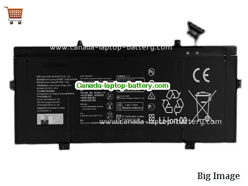 Genuine HUAWEI HB4593R1ECW-22A Battery 7330mAh, 56Wh , 7.64V, Black , Li-Polymer