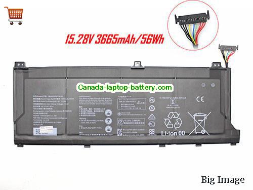 Genuine HUAWEI MagicBooK 14 Battery 3665mAh, 56Wh , 15.28V, Black , Li-Polymer