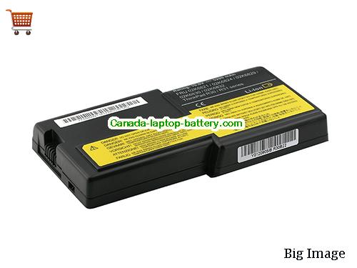 IBM ThinkPad R30 Replacement Laptop Battery 4000mAh, 43Wh  10.8V Black Li-ion