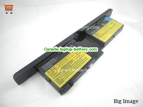 Canada Replacement Laptop Battery for  LENOVO ThinkPad X41 Tablet 1869, ThinkPad X41 Tablet 1866, ThinkPad X41 Tablet Series, ThinkPad X41 Tablet 1867,  Black, 1900mAh 14.4V