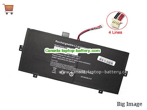 Genuine JUMPER TEV-L2IN1-116-1 Battery 4000mAh, 30.4Wh , 7.6V, Black , Li-Polymer