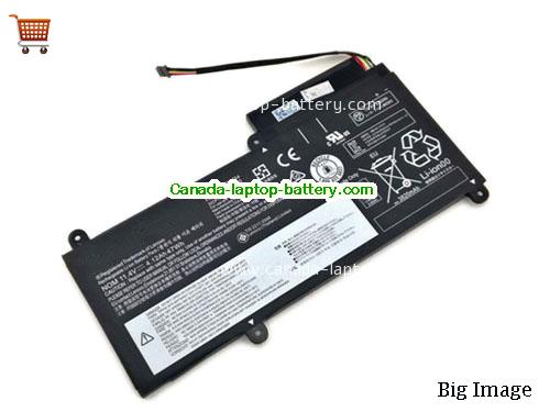 Genuine LENOVO ThinkPad E450(20DCA00YCD) Battery 47Wh, 4.12Ah, 11.4V, Black , Li-ion