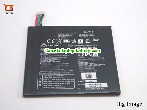 Genuine LG V410 Battery 4000mAh, 3.8V, Black , Li-Polymer
