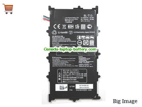 LG VK700 Replacement Laptop Battery 8000mAh 3.8V Black Li-Polymer