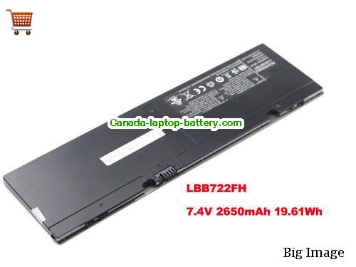 Genuine LG LBB722FH Battery 2650mAh, 19.61Wh , 2.65Ah, 7.4V, Black , Li-ion