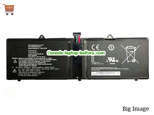 Genuine LG LBK722WE Battery 36.86Wh, 4.8Ah, 7.6V,  , Li-ion