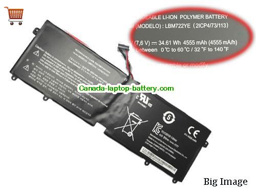 Genuine LG 2ICP4/73/113 Battery 4555mAh, 34.61Wh , 7.6V, Black , Li-ion