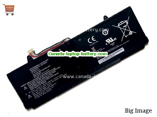 Canada Original Laptop Battery for   Black, 4495mAh, 34.61Wh  7.7V