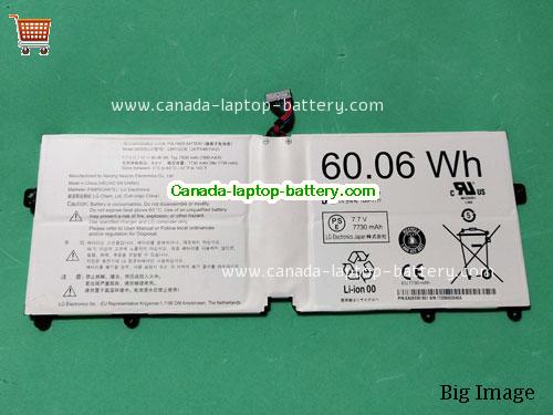 Genuine LG Gram 14Z970GAA52C Battery 7800mAh, 60.06Wh , 7.7V, White , Li-Polymer