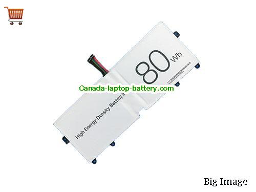 Genuine LG Gram 17Z90N Battery 9891mAh, 80Wh , 7.74V, White , Li-Polymer