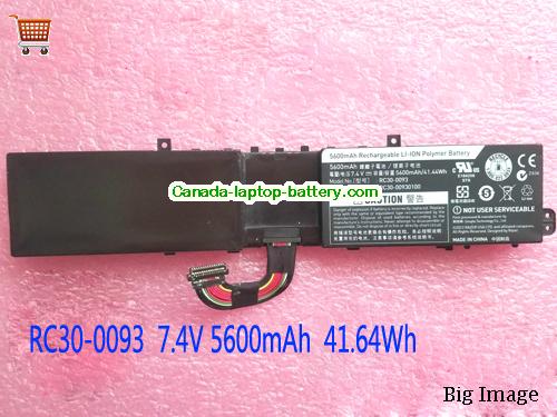 Genuine RAZER Edge Pro Battery 5600mAh, 41.44Wh , 7.4V, Black , Li-ion