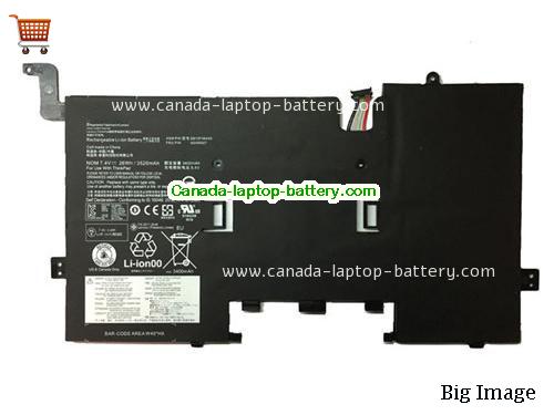 Genuine LENOVO Thinkpad Helix Battery 3250mAh, 26Wh , 7.4V, Black , Li-Polymer