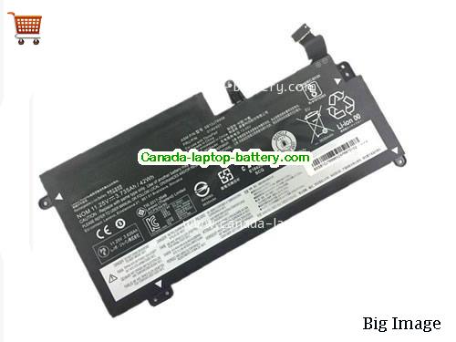 Genuine LENOVO ThinkPad New S2 2018(20L1A00DCD) Battery 3735mAh, 42Wh , 11.25V, Black , Li-ion