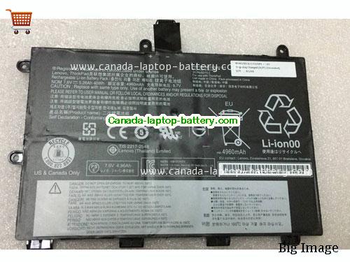 Canada 01AV403 Battery Li-Polymer O1AV403 Lenovo SB10J79000 40Wh