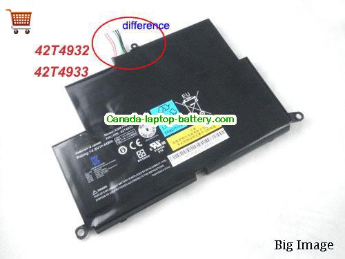 LENOVO 42T4933 Replacement Laptop Battery 44Wh 14.8V Black Li-Polymer