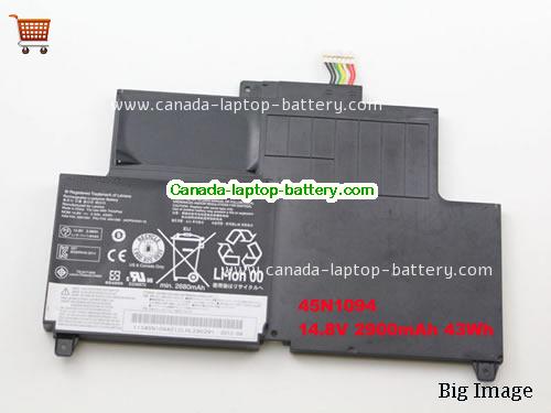 Canada Genuine LENOVO T431S S230u Twist Laptop Battery 45N1094 45N1095 14.8V 43Wh