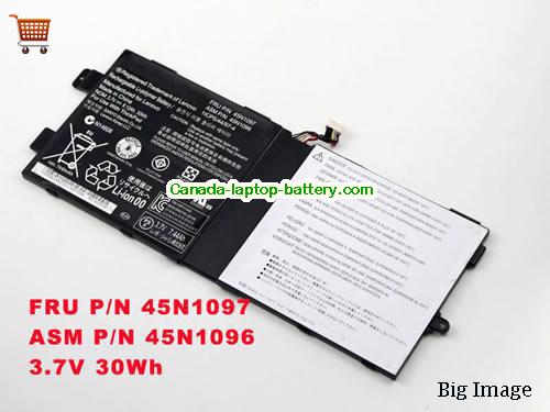 Genuine LENOVO 45N1098 Battery 30Wh, 8.12Ah, 3.7V, Black , Li-ion