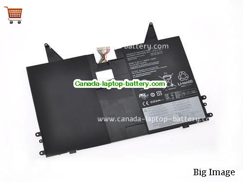 Genuine LENOVO ThinkPad Helix 3697-CTO Battery 28Wh, 1.895Ah, 14.8V, Black , Li-Polymer