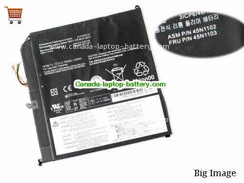 Canada Genuine 45N1102 45N1103 Battery for Lenovo ThinkPad X1 Battery 42Wh