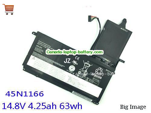 Genuine LENOVO 41CP7/64/84 Battery 63Wh, 4.25Ah, 14.8V, Black , Lithium-ion