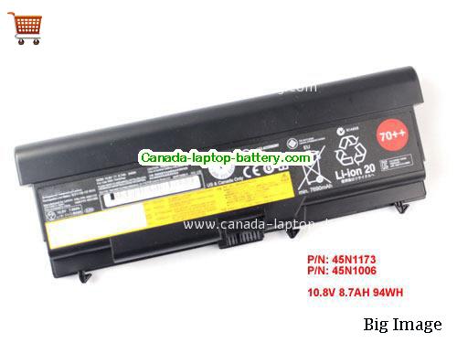 Genuine LENOVO 45N1011 Battery 94Wh, 8.7Ah, 10.8V, Black , Li-ion