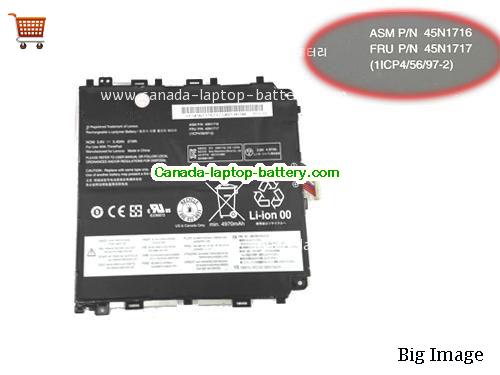 Genuine LENOVO 45N1716 Battery 21Wh, 5.4Ah, 3.8V, Black , Li-ion