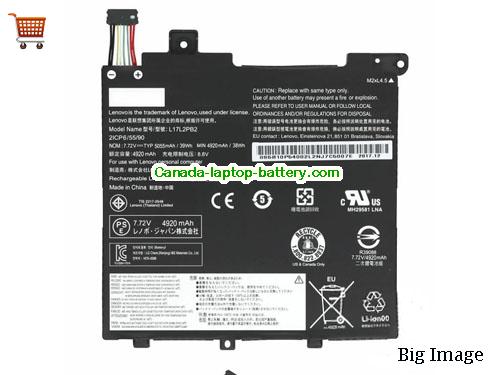 Genuine LENOVO IdeaPad 320-15ABR Battery 5055mAh, 39Wh , 7.72V, Black , Li-Polymer