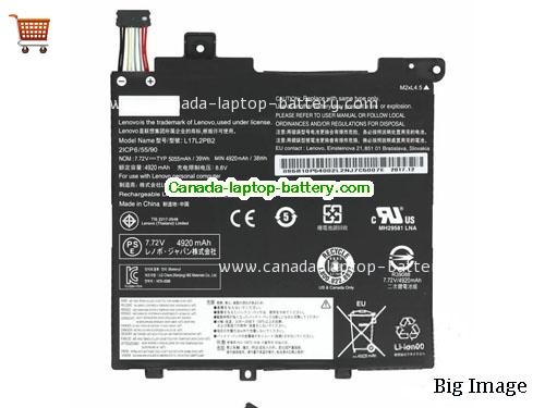 Genuine LENOVO Ideapad 320-15IAP Battery 5055mAh, 39Wh , 7.72V, Black , Li-Polymer