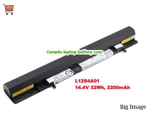 Genuine LENOVO IdeaPad Z501 Battery 2200mAh, 32Wh , 14.4V, Black , Li-ion