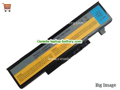 LENOVO IdeaPad Y450 Replacement Laptop Battery 5200mAh 11.1V Black Li-ion