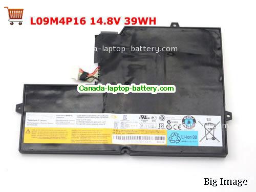 Genuine LENOVO IdeaPad U260 0876-33U Battery 2600mAh, 39Wh , 14.8V, Black , Li-ion