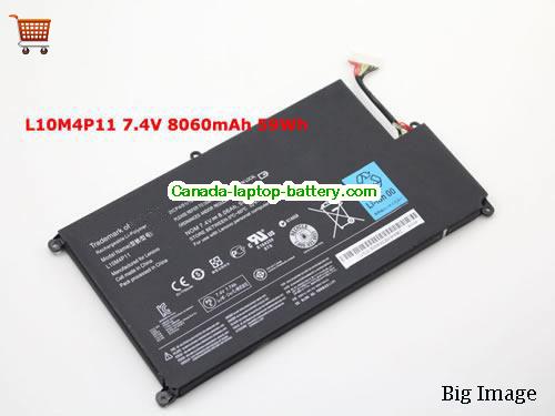Genuine LENOVO L10M4P11 Battery 59Wh, 8.06Ah, 7.4V, Black , Li-Polymer