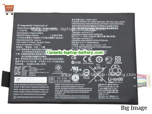 Genuine LENOVO A1080HC Battery 6340mAh, 23Wh , 3.7V, Black , Li-ion