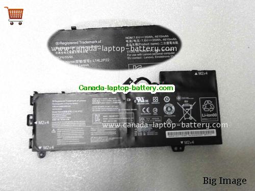 Genuine LENOVO U31-70-ITH Battery 4610mAh, 35Wh , 7.6V, Black , Li-Polymer