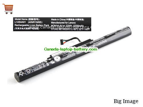 Genuine LENOVO Z51-70 (80K6003SGE) Battery 2200mAh, 32Wh , 14.4V, Black , Li-ion