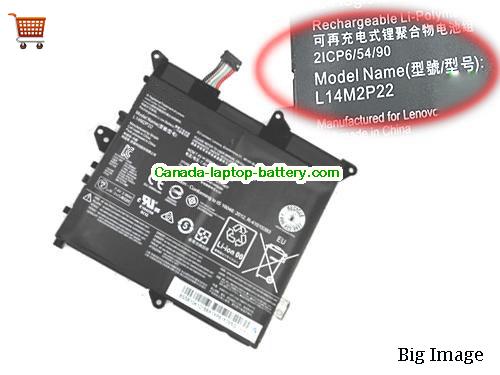 Canada 4050mAh Lenovo L14M2P22 Battery for Flex3 Series Laptop 7.4v 30Wh 