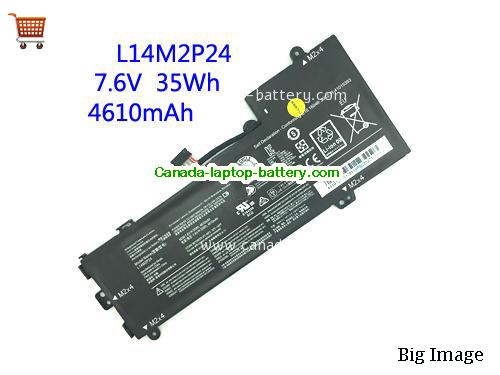 Genuine LENOVO E31-80 Battery 4610mAh, 35Wh , 7.6V, Black , Li-ion