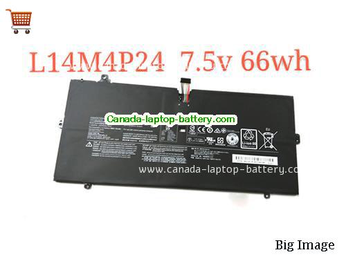 Canada New Genuine Original L14M4P24 66Wh Battery for Lenovo YOGA 4 PRO YOGA 900 Laptop