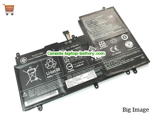 Genuine LENOVO L14S4P72 Battery 45Wh, 7.5V, Black , Li-Polymer