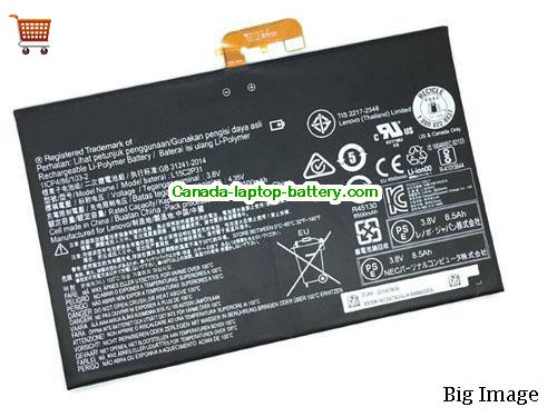 Genuine LENOVO ZA16000-3JP Battery 8500mAh, 32Wh , 3.8V, Black , Li-ion