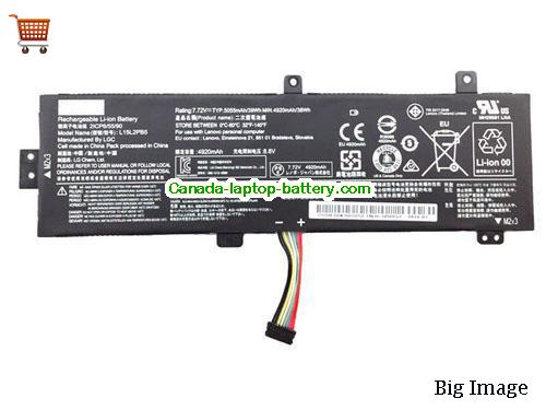Genuine LENOVO Ideapad 510-15ISK-ISE Battery 5055mAh, 39Wh , 7.72V, Black , Li-ion