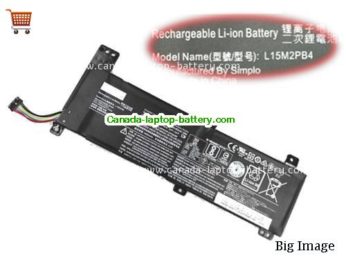 Genuine LENOVO L15M2PB4 Battery 5080mAh, 39Wh , 7.68V, Black , Li-ion