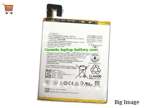 Genuine LENOVO TB-8704X Battery 4850mAh, 18.7Wh , 3.85V, Sliver , Li-Polymer