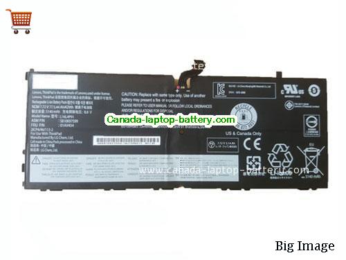 Genuine LENOVO ThinkPad X1 Tablet GEN 3 Battery 5440mAh, 42Wh , 7.72V, Black , Li-Polymer