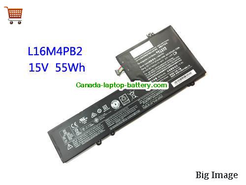 Genuine LENOVO IdeaPad 720s-14IKB Battery 3675mAh, 55Wh , 15V, Black , Li-ion