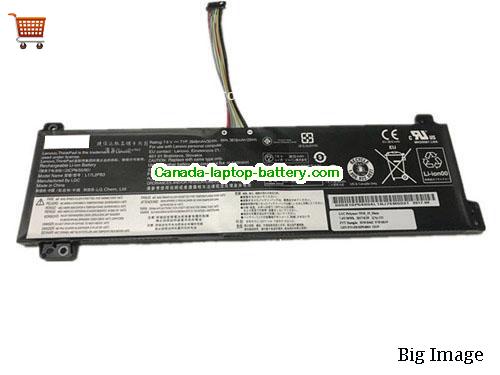 Genuine LENOVO L17C2PB4 Battery 3948mAh, 30Wh , 7.6V, Black , Li-ion