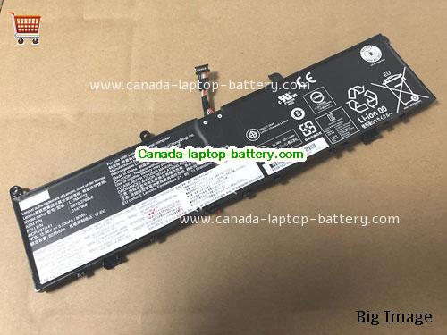 Genuine LENOVO ThinkPad P1(20MD000SGE) Battery 5235mAh, 80Wh , 15.36V, Black , Li-Polymer