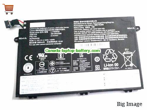 Genuine LENOVO ThinkPad R48020KRA00BCD Battery 4120mAh, 45Wh , 11.1V, Black , Li-Polymer