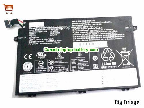 Genuine LENOVO ThinkPad R48020KRA006CD Battery 4120mAh, 45Wh , 11.1V, Black , Li-Polymer